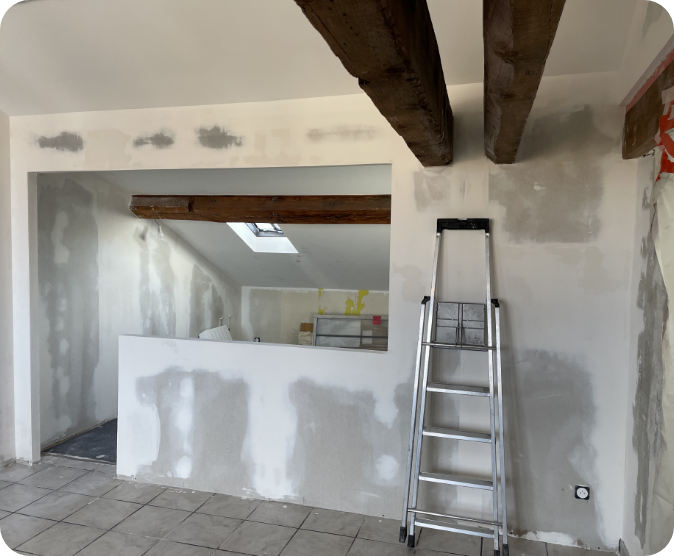 Travaux de peinture et Revêtements muraux - Preparation support